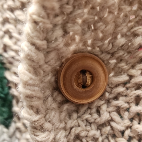 Amano Vintage Grandmacore Multicolor Knit Wool Cardigan Sweater - Picture 6 of 7